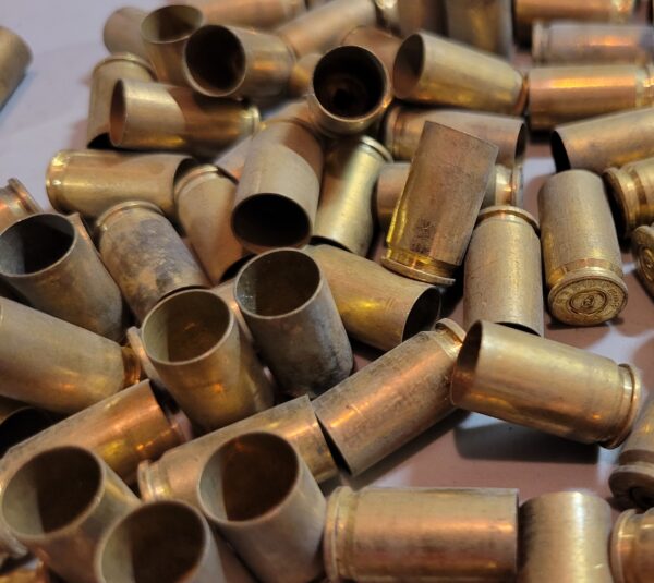 (1000) 9MM Bulk Once Fired Police Range Brass