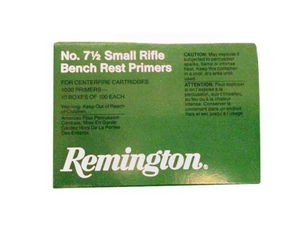 REMINGTON PRIMERS SMALL RIFLE BENCHREST 5000 PACK CASE